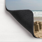 Golden retriever Mousepad Sandcastles (Ecke)