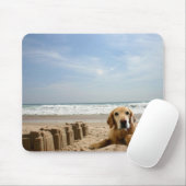 Golden retriever Mousepad Sandcastles (Mit Mouse)