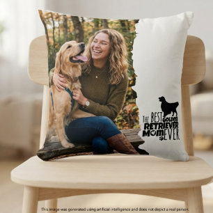 Golden Retriever-Mutter-Foto-Homedekor Kissen