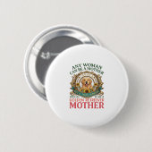Golden Retriever Mutter Hund Sonnenblumen Bienen_1 Button (Vorne & Hinten)
