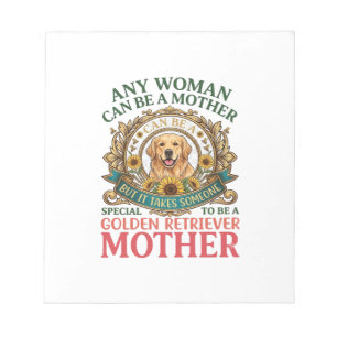 Golden Retriever Mutter Hund Sonnenblumen Bienen_1 Notizblock