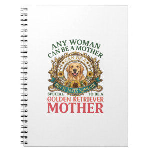 Golden Retriever Mutter Hund Sonnenblumen Bienen_1 Notizblock