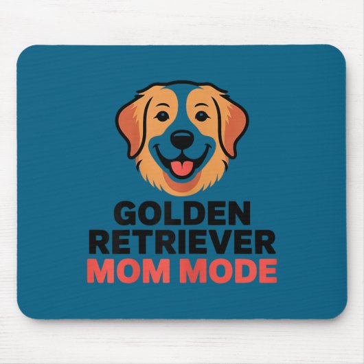 Golden Retriever Mutter-Modus lustiger Hunde-Liebh Mousepad (Vorne)