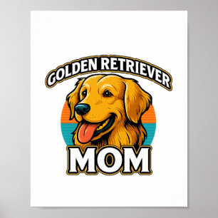 Golden Retriever Mutter – Süßes Hundeliebhaber-Des Poster