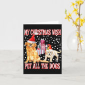 Golden Retriever My Christmas Wish Pet All The D Karte (Gelbe Blume)