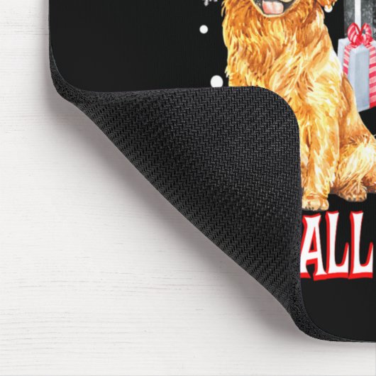 Golden Retriever My Christmas Wish Pet All The D  Mousepad (Ecke)