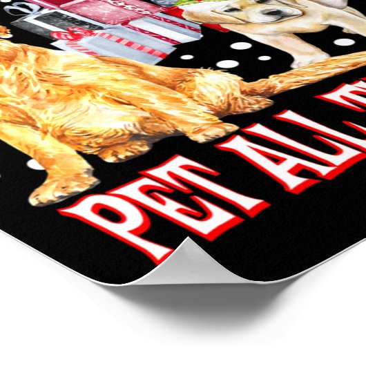 Golden Retriever My Christmas Wish Pet All The D Poster (Ecke)