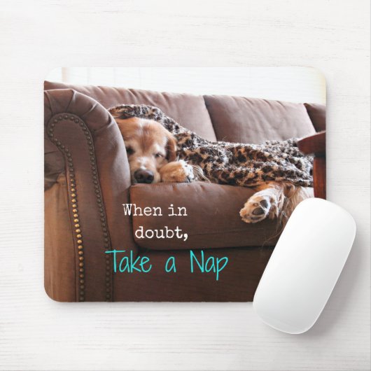 Golden Retriever Nehmen Sie ein Nickerchen Mousepad (Mit Mouse)