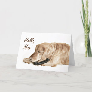Golden Retriever nennen Mama Karte