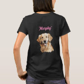 Golden Retriever New Orleans Festival Moon and Sta T-Shirt (Rückseite)