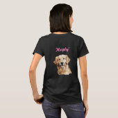 Golden Retriever New Orleans Festival Moon and Sta T-Shirt (Schwarz voll)