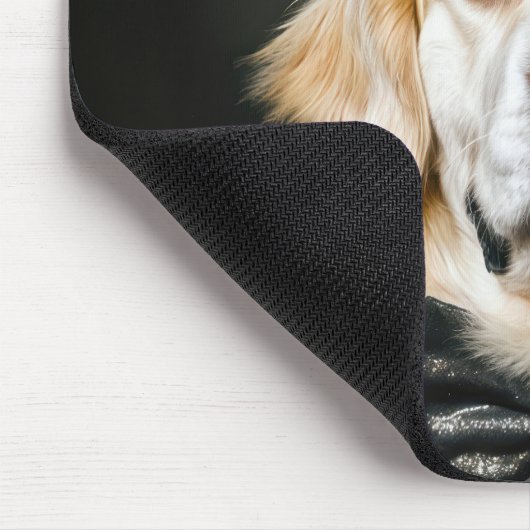 Golden Retriever New Year Tuxedo Mousepad (Ecke)