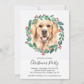 Golden Retriever Niedlich Hund Elegantes Party Einladung (Vorderseite)
