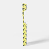 Golden Retriever Niedlich Hund Silhouette Gitter G iPhone Hülle (Linke Seite)