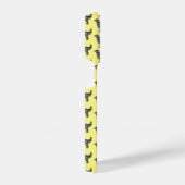 Golden Retriever Niedlich Hund Silhouette Gitter G iPhone Hülle (Rechte Seite)