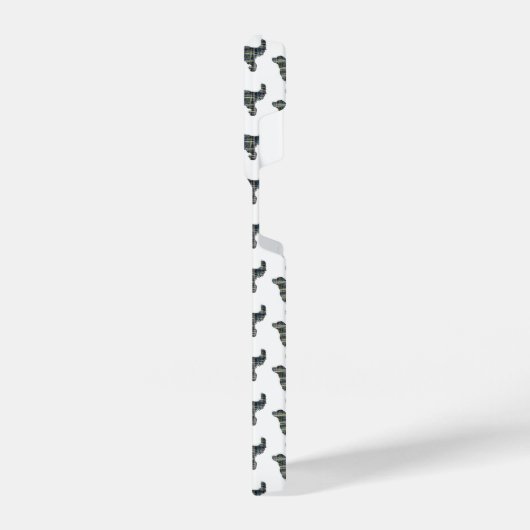 Golden Retriever Niedlich Hunde Silhouette Raster iPhone Hülle (Linke Seite)