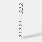 Golden Retriever Niedlich Hunde Silhouette Raster iPhone Hülle (Rechte Seite)