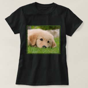 Golden Retriever Niedlich Welpe Dreaming Hund Port T-Shirt