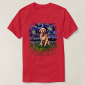 Golden Retriever Night Version T-Shirt (Design vorne)