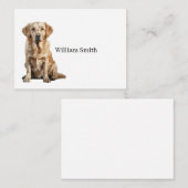 Golden Retriever Note Card Mitteilungskarte (Vorne/Hinten)