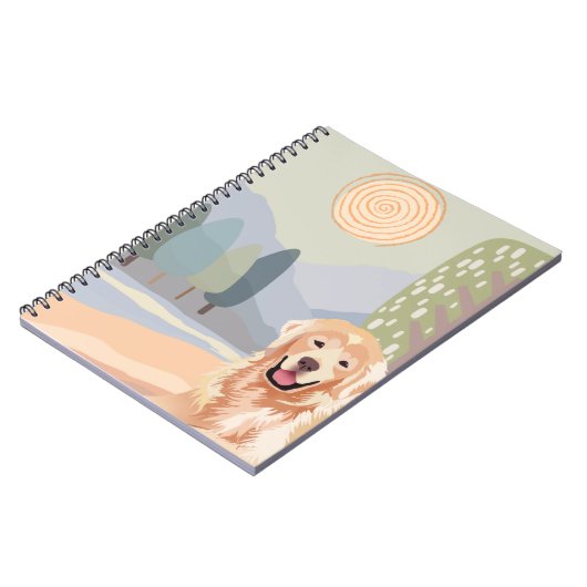 GOLDEN RETRIEVER-Notebook Notizblock (Linke Seite)