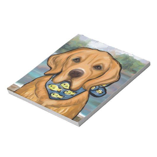 Golden Retriever Notizblock (Rotiert)
