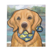 Golden Retriever Notizblock (Vorderseite)