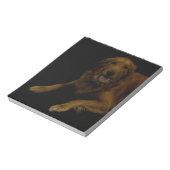 Golden Retriever Notizblock (Rotiert)