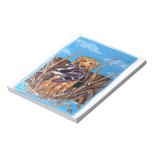 GOLDEN RETRIEVER NOTIZBLOCK (Rotiert)