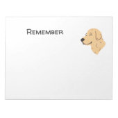Golden Retriever Notizblock (Vorderseite)