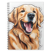Golden Retriever Notizblock (Vorderseite)