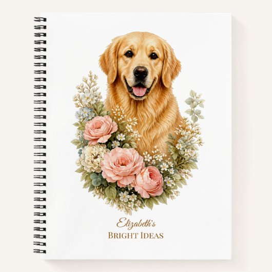 Golden Retriever Notizblock (Vorderseite)