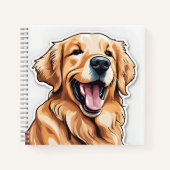 Golden Retriever Notizblock (Vorderseite)