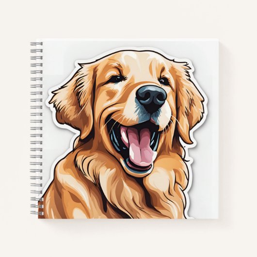 Golden Retriever Notizblock (Vorderseite)