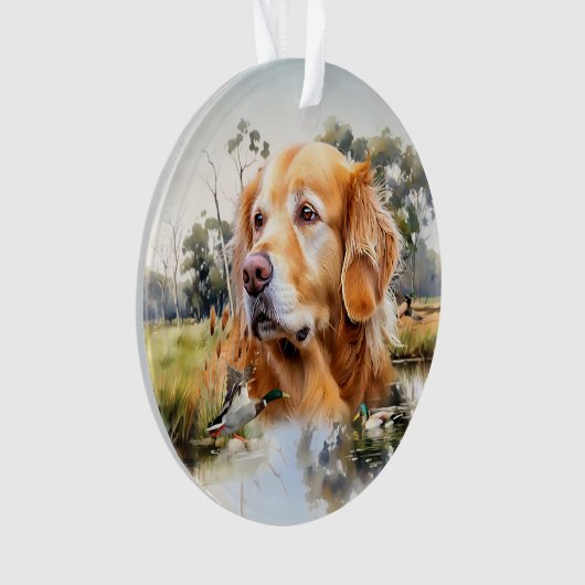 Golden Retriever Ornament (Vorderseite)