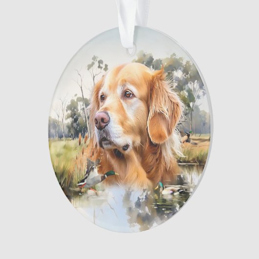 Golden Retriever Ornament (Vorderseite)