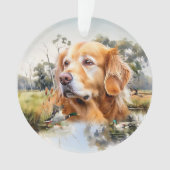 Golden Retriever Ornament (Vorderseite)