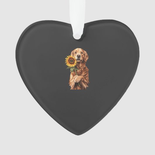 Golden Retriever Ornament (Vorderseite)