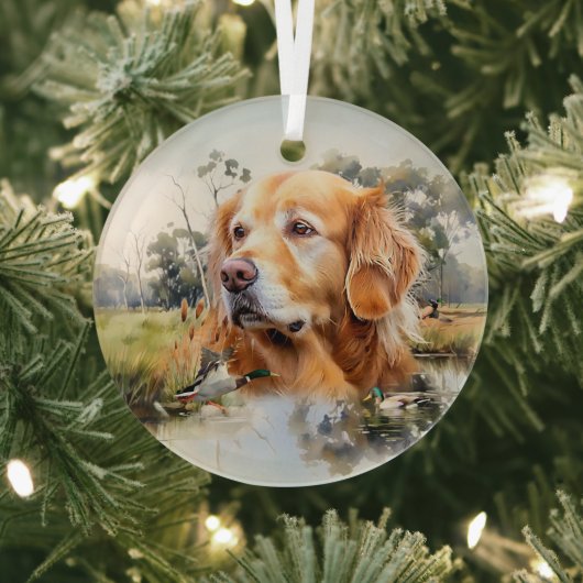 Golden Retriever Ornament Aus Glas (InSitu)