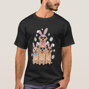 Golden Retriever Osterhase Eier Jagd Lustig D T-Shirt