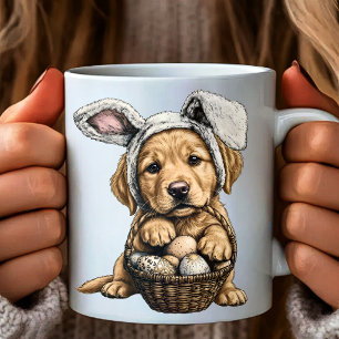 Golden Retriever Osterhase Welpe Kaffeetasse
