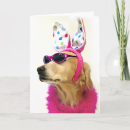 Golden retriever-Ostern-Prinzessin Feiertagskarte