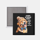 Golden Retriever Outfit Idea For Women &amp; Retri Magnet (Vorderseite/Rückseite)