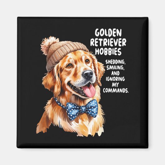 Golden Retriever Outfit Idea For Women &amp; Retri Magnet (Vorne)