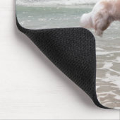 Golden retriever-Ozean Mousepad (Ecke)