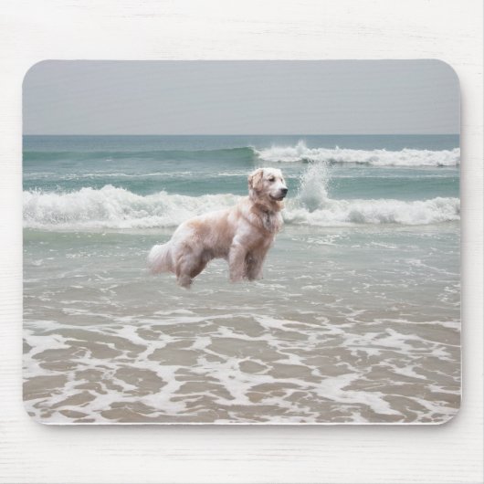 Golden retriever-Ozean Mousepad (Vorne)