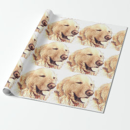 Golden retriever-Packpapier Geschenkpapier