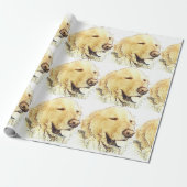 Golden retriever-Packpapier Geschenkpapier (Ungerollt)