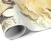 Golden retriever-Packpapier Geschenkpapier (Rolleneckpunkt)