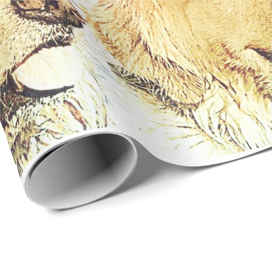 Golden retriever-Packpapier Geschenkpapier (Rolleneckpunkt)